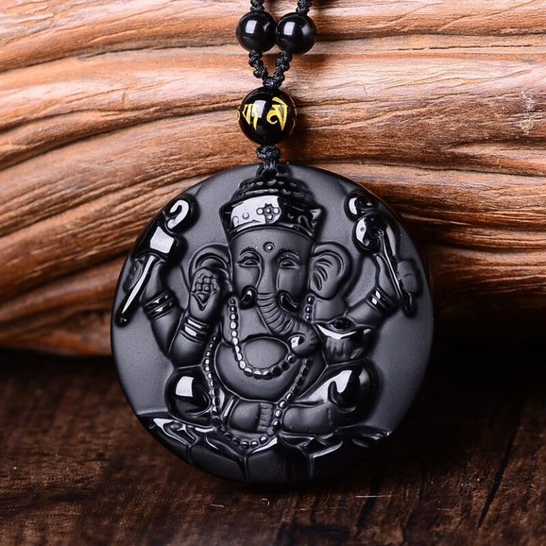 Ganesha-Pendentif Ganesh Dieu Hindu Amulette Thaï-Porte Bonheur-Chance