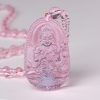 collier-avec-pendentif-de-bouddha-en-quartz-rose